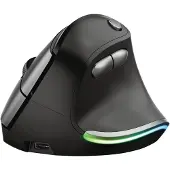 Trust Bayo - Souris verticale - ergonomique - pour droitiers - optique - 6 boutons - sans fil - 2.4 GHz - récepteur sans fil (USB)