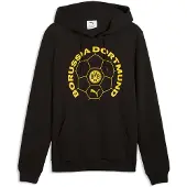 Puma Bvb Borussia Dortmund Culture Hoodie Noir 2XL Homme