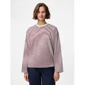 Pieces T-shirt 'PCSadie' rouge carmin / blanc