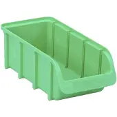 Hünersdorff 3 bacs de rangement transparents 682400, taille 2/L, 1,0 l, vert