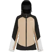 Regatta Desoto X Veste Softshell femme avec capuche, Couleur:Black/Warm Taupe, Taille:46