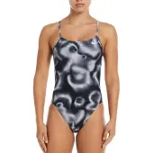 Nike Cutout Hydrastrong Digi Haze Swimsuit Noir US 28 Femme