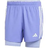 Adidas Short 2 en 1 Own the Run 3-Stripes