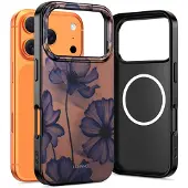 TechProtection Lamano Magsafe Iphone 17 Pro Max Samtige Nacht (Apple iPhone 17 Pro Max), Coque pour téléphone portable, Violet, Marron