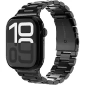 Vonmählen Link Bracelet 2 schwarz 40 / 41 / 42 mm (Acier inoxydable), Sangles de montre, Noir