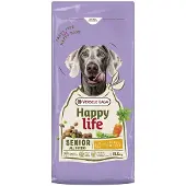 Happy Life Senior avec Poulet 12,5kg nourriture pour chiens âgés avec poulet