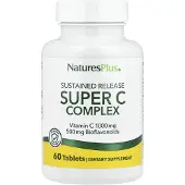Natures Plus , Complexe Super C à Libération Prolongée, 60 Comprimés
