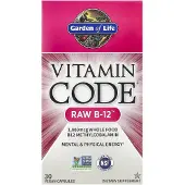 Garden of life Vitamine Code B-12 brute - 30 capsules végétaliennes