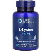 Life Extension L-Lysine, 620mg - 100 vcaps