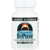Source naturals , BioPerine, 10 mg, 120 Comprimés
