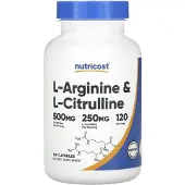 Nutricost , L-Arginine & L-Citrulline, 120 Gélules