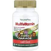 NaturesPlus Animal Parade Gold Multivitamin Cherry - 60 Kautabl.