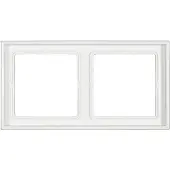 JUNG Cadre double LS 990 blanc alpin LS 982 WW (LS 982 WW)