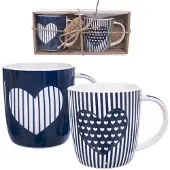 Orion Tasses en porcelaine 390 ml, lot de 2.