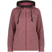 CMP Veste à capuche technique tricotée femme