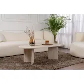 Skye Decor , Sable - Travertine, tables basses, travertin, 119 x 40 x 60 cm