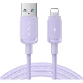 JOYROOM Kabel Multi-Color Series A14 Lightning / Usb-A 2.4A 1.2 M - Fioletowy