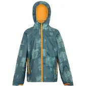 Regatta Printed Lever Ii Jacket Vert 9-10 Years Enfants
