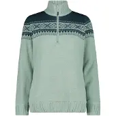 CMP 7h86506 Half Zip Sweater Vert L Femme