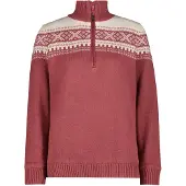 CMP 7h86506 Half Zip Sweater Rouge,Rose XS Femme
