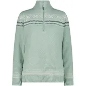 CMP 7h86505 Half Zip Sweater Vert XS Femme