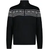CMP Pull en tricot col zippé Wooltech