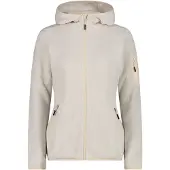 CMP Polaire à capuche épaisse en maille chinée femme Knit-Tech