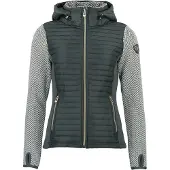 Mountain Peak Blouson polaire à capuche démontable et empiècements matelassés femme Andomo