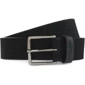 BOSS x ASTON MARTIN ceinture en cuir suédé perforée avec logo