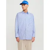 Jack & Jones Chemise 'Bill' bleu cobalt / blanc