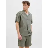 Jack & jones Chemise 'JOREaster Patras' olive