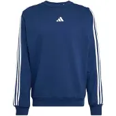 Adidas Essentials 3 Stripes Fleece Sweatshirt Bleu S Homme