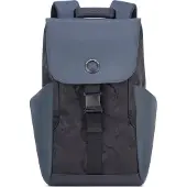 Delsey PARIS sac à dos de loisirs sac à dos pour ordinateur portable Securflap Backpack 20,78L Black Tarnun noir