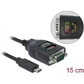 DeLOCK Câble série RS-232 vers USB-C mâle DB9