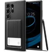 Spigen Liquid Slot (Samsung Galaxy S24 Ultra), Coque pour téléphone portable, Noir