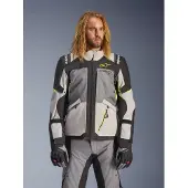 Alpinestars Veste Andes V4 Drystar Dk Gray Ice Gray Bk Yllw Fluo, Taille: 6XL