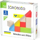 Artyk Blocs en bois - cubes 9 pièces