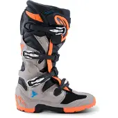 Alpinestars Tech 7 Enduro, bottes ,Noir/Gris/Orange Néon ,15 US