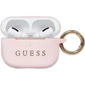 GUESS Guacapsilgllp Airpods Pro Coverjasnoróżowy/Pink Silicone Glitter