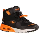 Kangaroos KX Hydro : chaussures de sport pour enfants, bottes d'hiver pour garçons, couleur noire, style décontracté