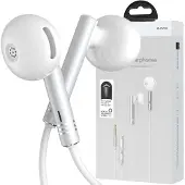 JOYROOM Casque Audio Filaire Wired Series Jr-Ew06 Metal - Argent Et Blanc