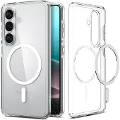 Spigen Coque Ultra Hybrid MagSafe pour Samsung Galaxy S26 - Clear / White