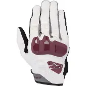 Alpinestars Gants Chrome Off White Burgundy