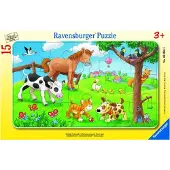 Ravensburger 15 pièces Kinder Cadre Puzzle Les amis des animaux câlins 06066