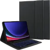 Tech-Protect Tahvelarvutikaaned Galaxy Tab S9 FE, pliiatsihoidja ja klaviatuuriga (Samsung Galaxy Tab S9 FE), Étui pour tablette, Noir