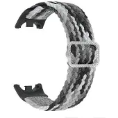 Beline pasek Mi Band 8 Nylon czarno-biały/black-white (Nylon), Sangles de montre, Blanc, Noir
