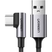 UGREEN Usb To Usb-C Angle Cable Us284, 3A , 3M (Noir)