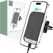 Tech-Protect Grille d'induction magnétique de Laikiklis, Adaptateur pour véhicule, Noir