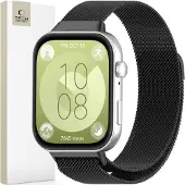 Tech-Protect MilaneseBand strap for Huawei Watch Fit 3 - black (Acier inoxydable), Sangles de montre, Noir