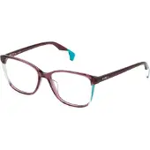 Furla Lunettes de Vue VFU579 54/16/135 Shiny transparent marc Acetate WOMAN VFU579
